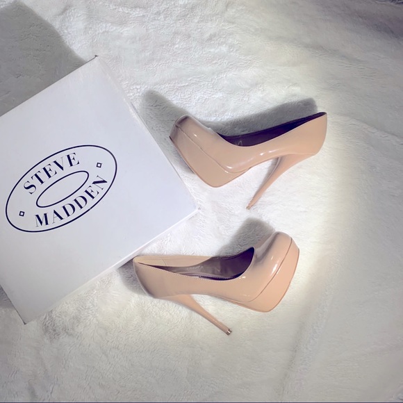 Steve Madden Caryssa Blush Patent platform Heel - Picture 2 of 6
